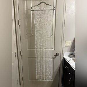 Peppermayo White Beaded Lace Top